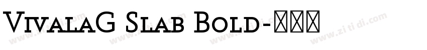 VivalaG Slab Bold字体转换 VivalaG Slab Bold字体转换